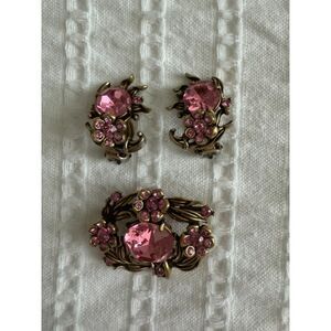 Hollycraft Signed Collectible Demi-parure, 1954.